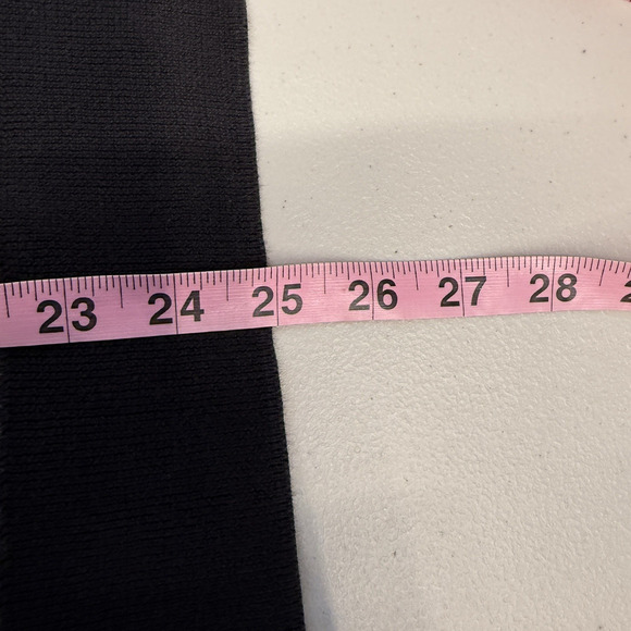 Lands End Houndstooth Sweater Womens Size L Black White Supima Cotton Knit - Picture 7 of 7